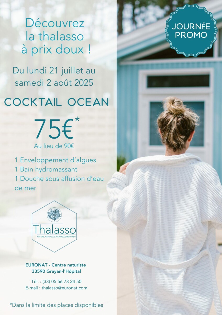 Promo thalasso euronat cocktail océan